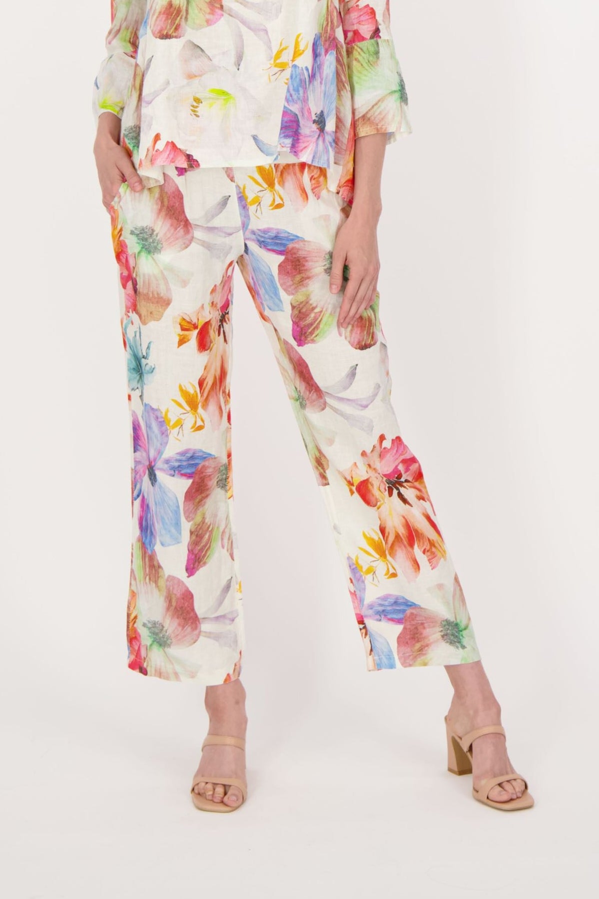 Linen Wildflower Pants