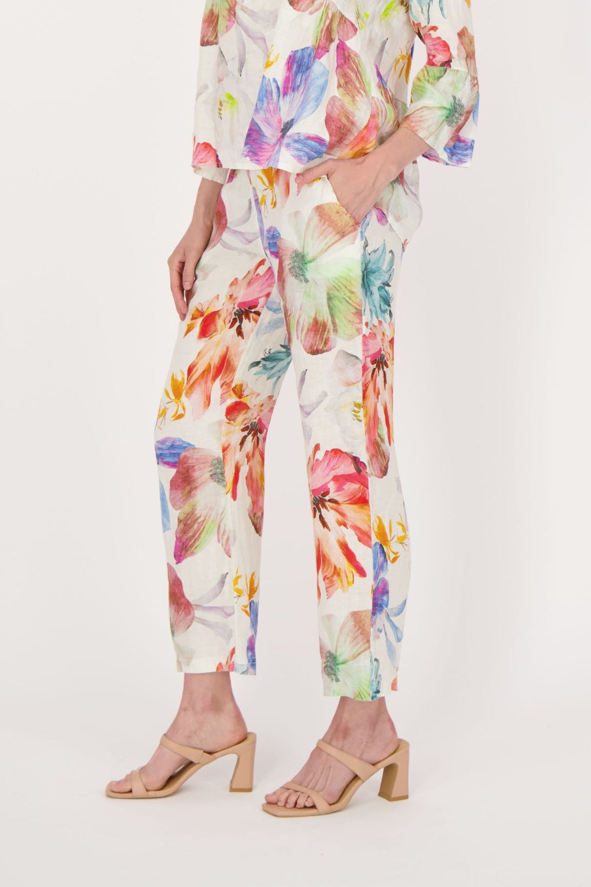 Linen Wildflower Pants