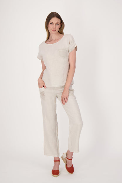 Linen Pant With Mesh Pockets