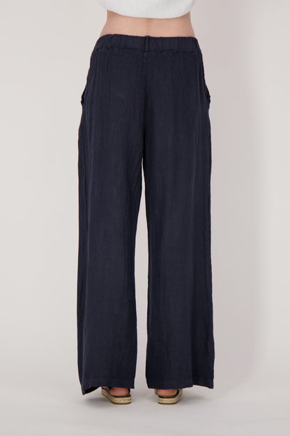 Linen Pant With Buttons