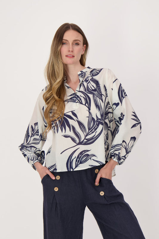 Parrot Print Blouse