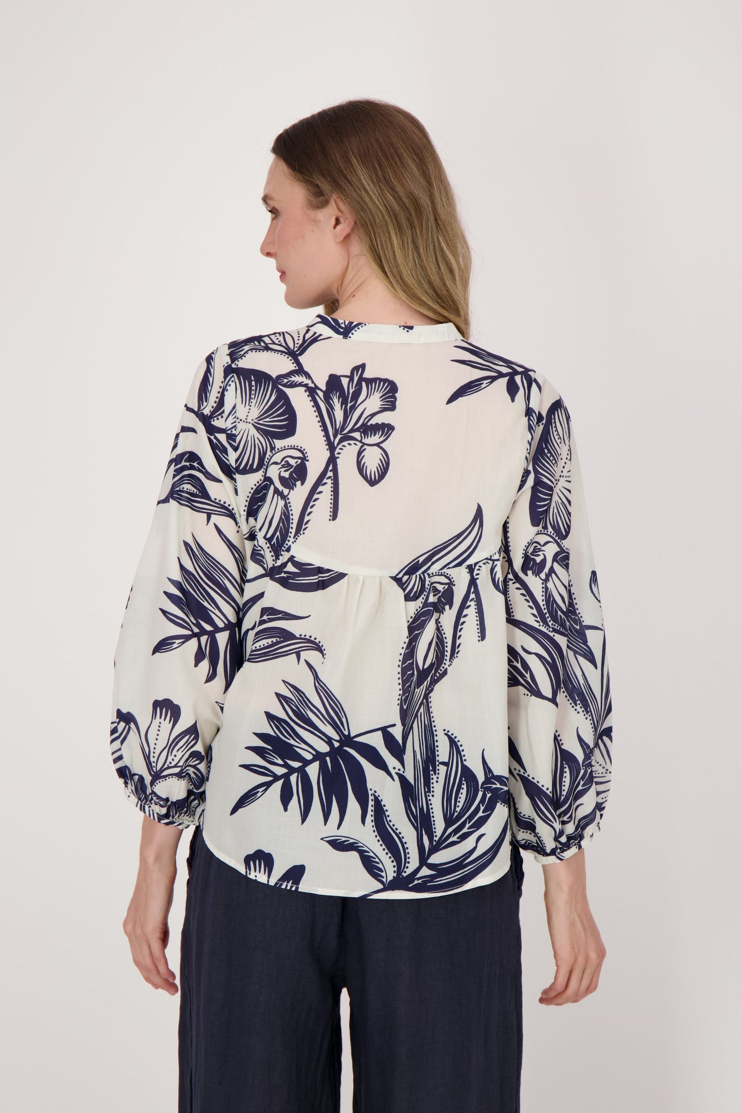 Parrot Print Blouse