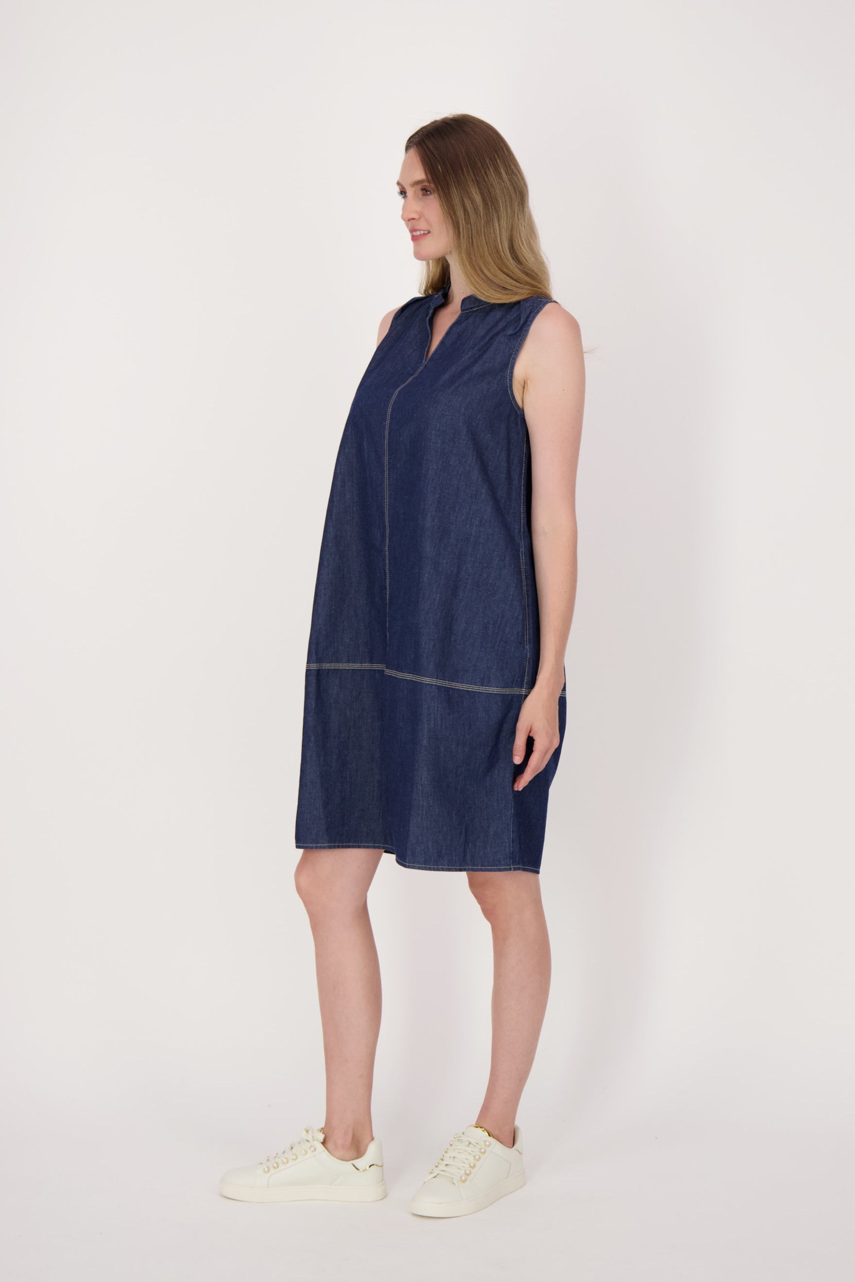 Lightweight Denim Sheath Dress