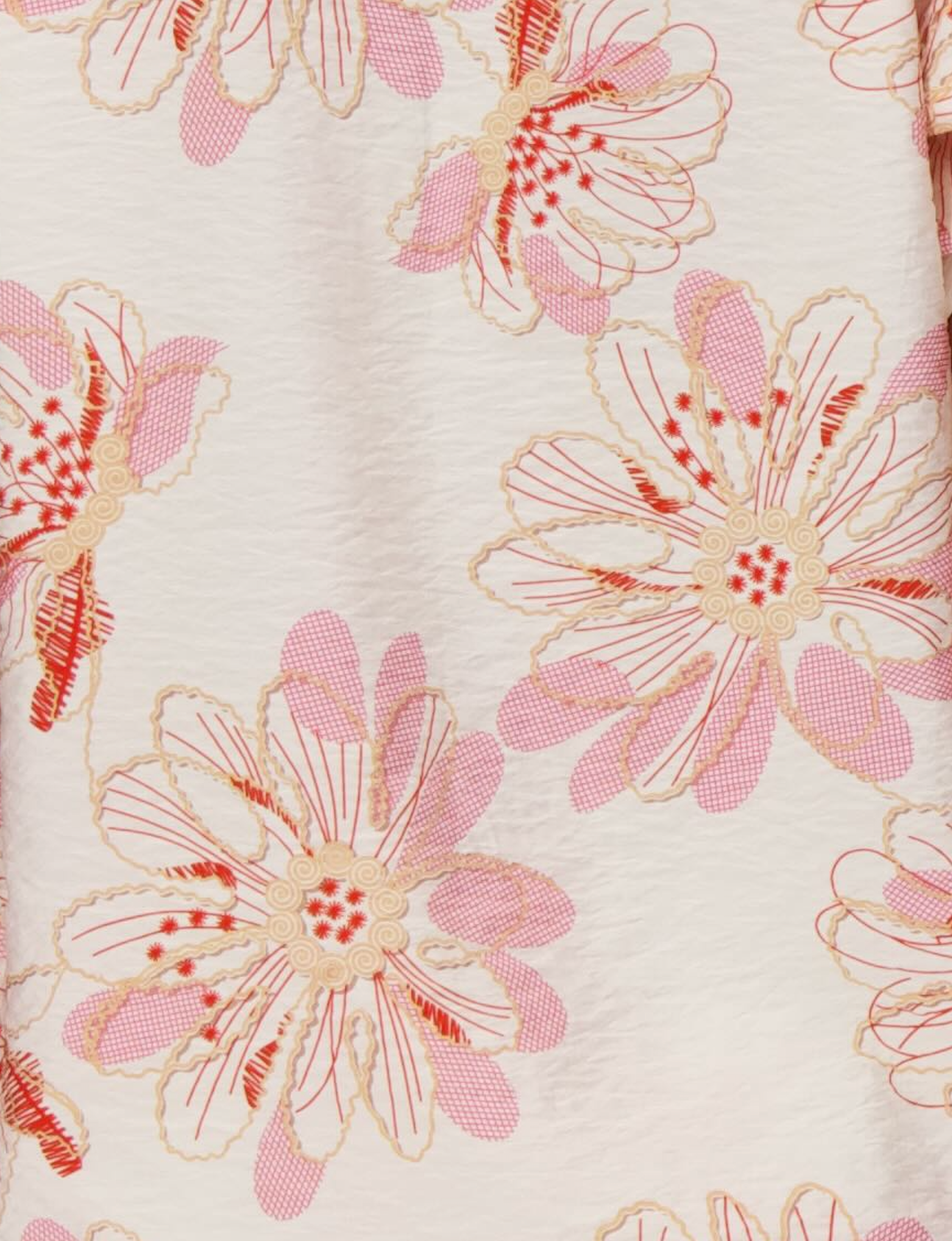 Coral Belle Floral Hem Flounce Dress