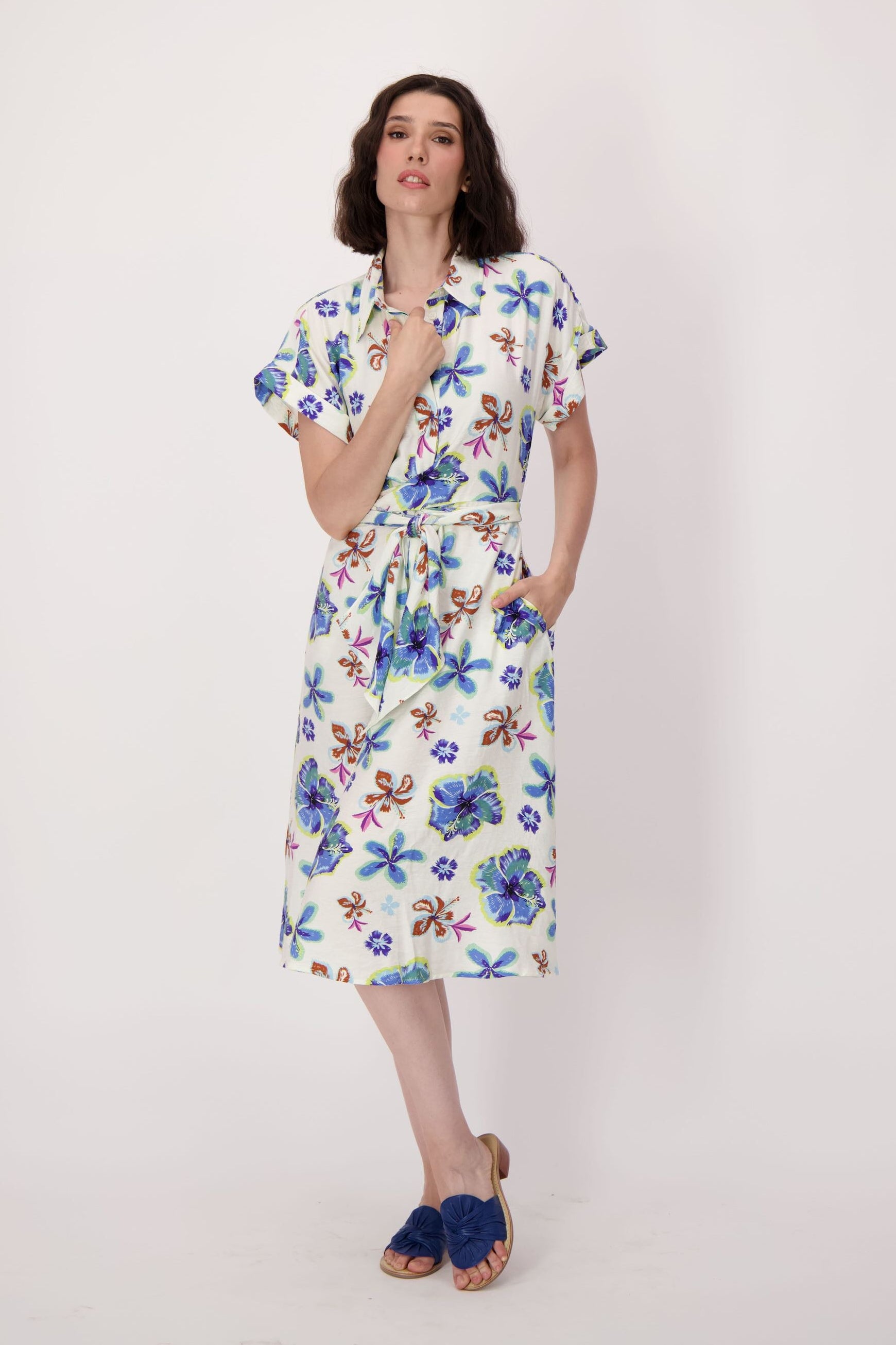 Floral Bloom Tie Waist Dress