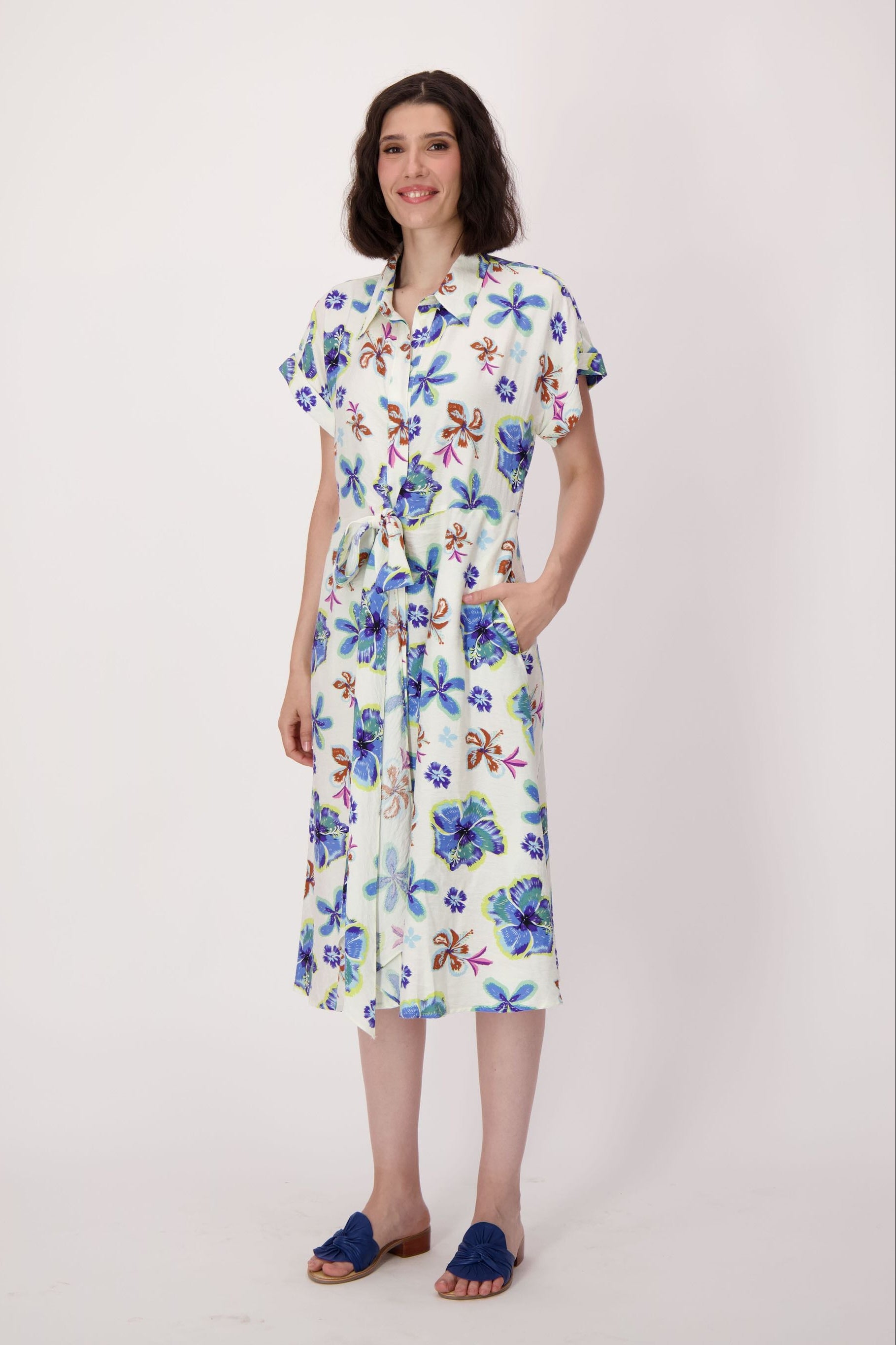 Floral Bloom Tie Waist Dress