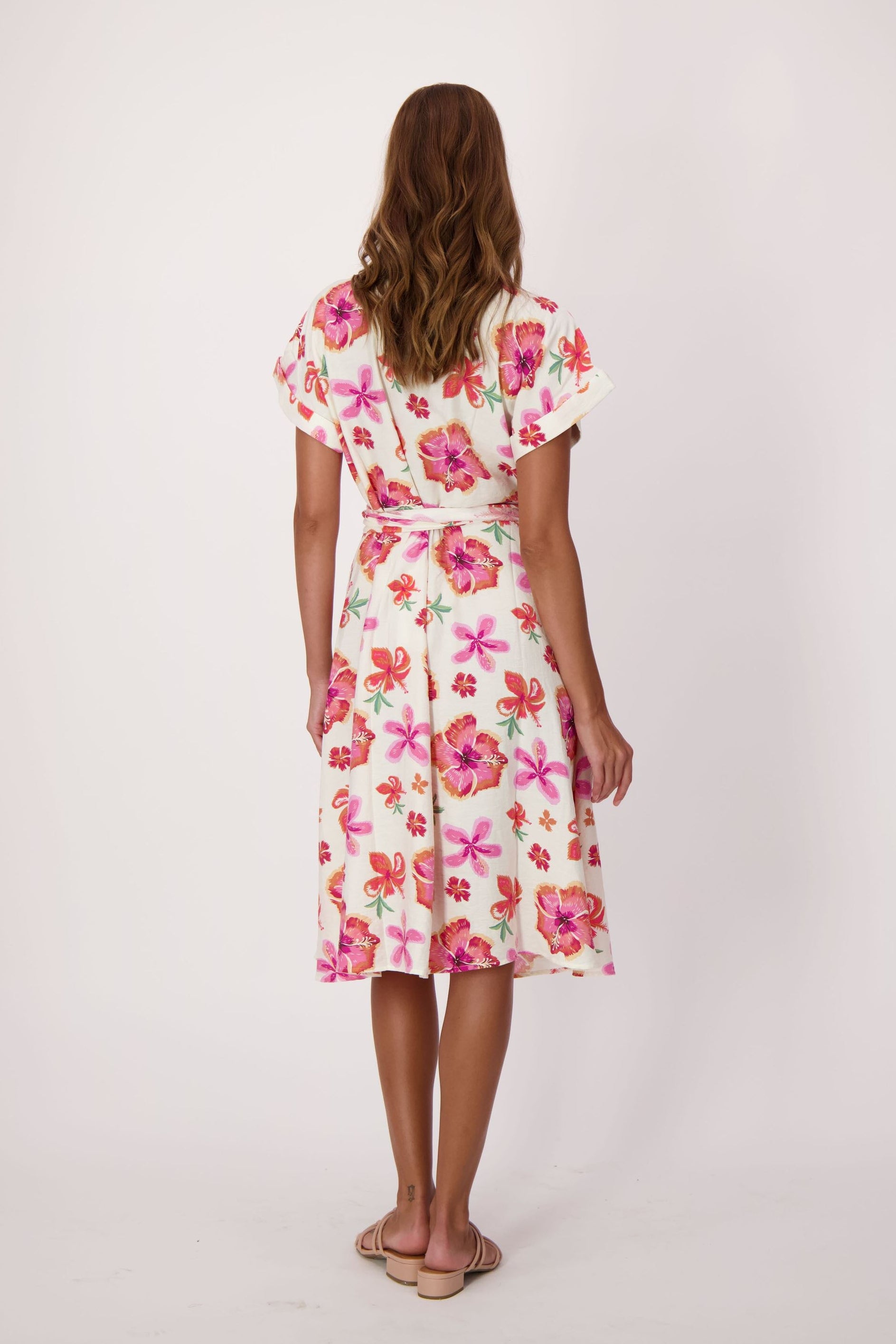 Floral Bloom Tie Waist Dress