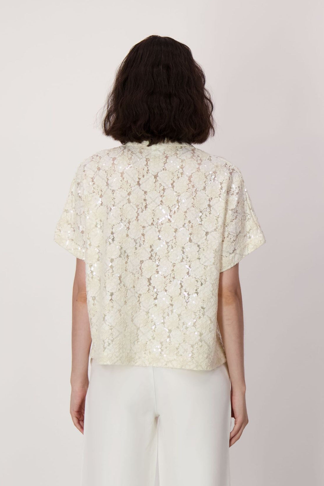 Sequin Lace Blouse