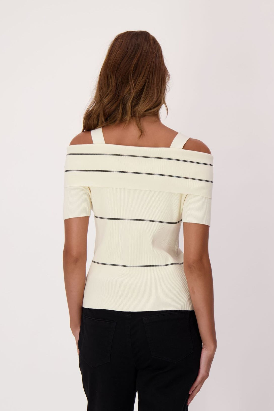 Off The Shoulder Stripe Sweater