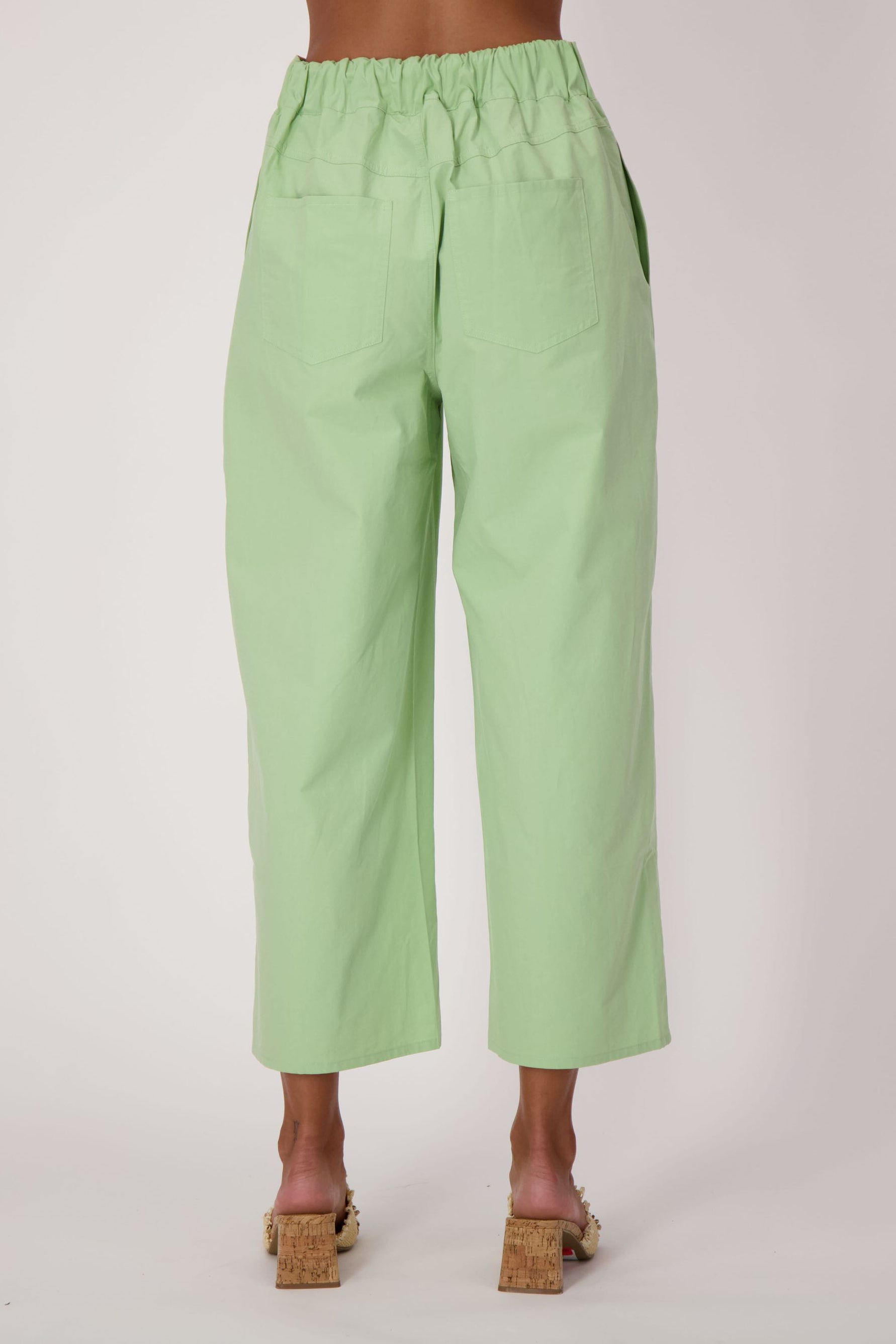 Cotton Pull-On Palazzo Pant