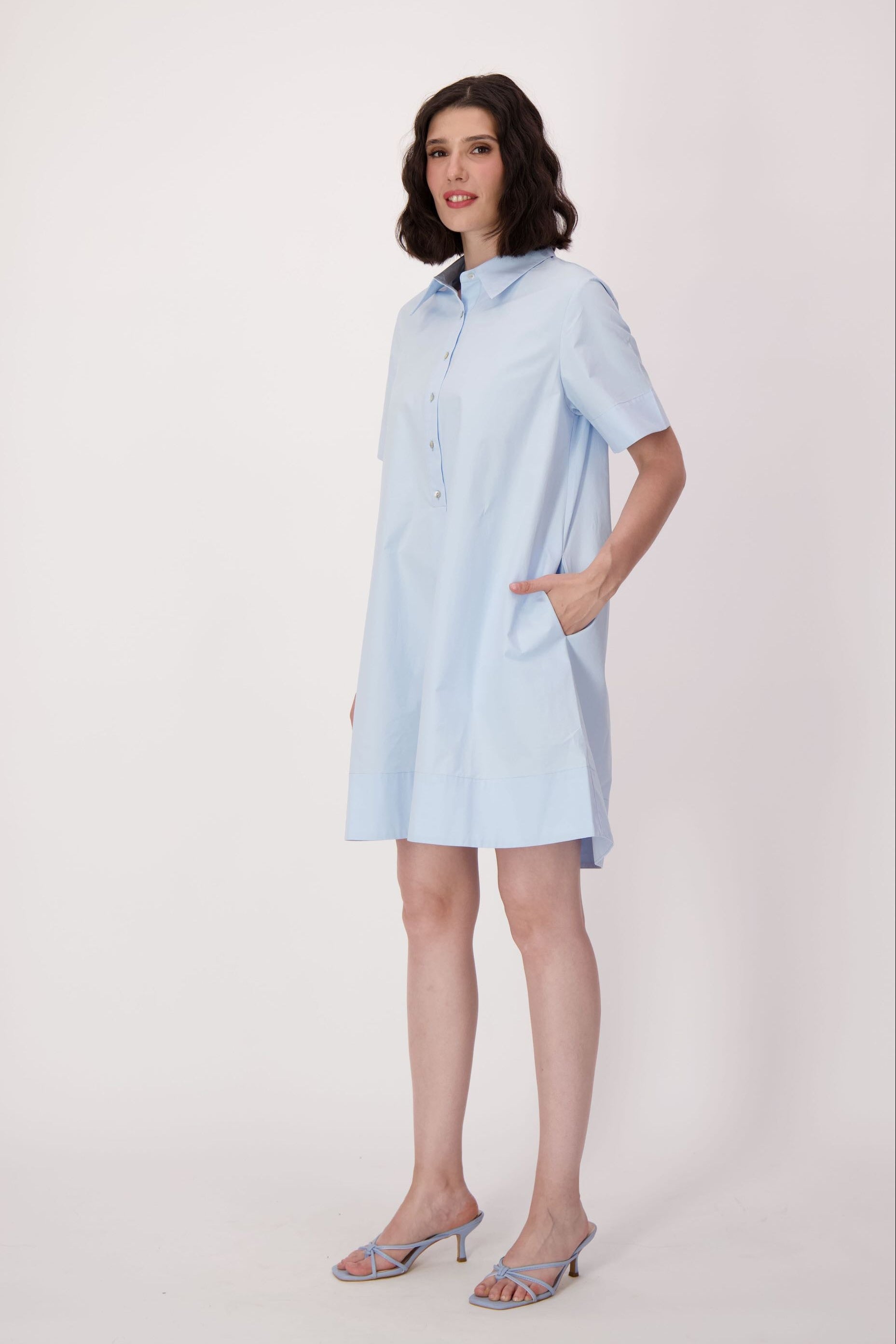 Cotton Swing Shirt Dress