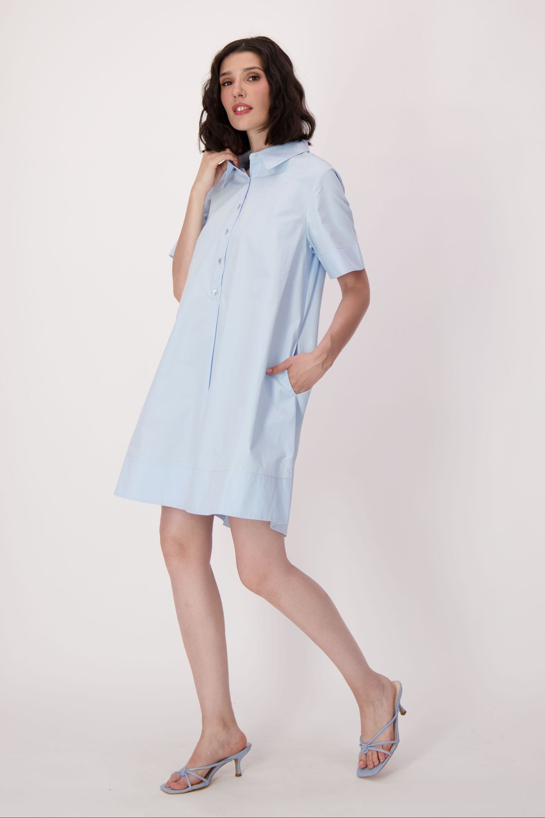 Cotton Swing Shirt Dress