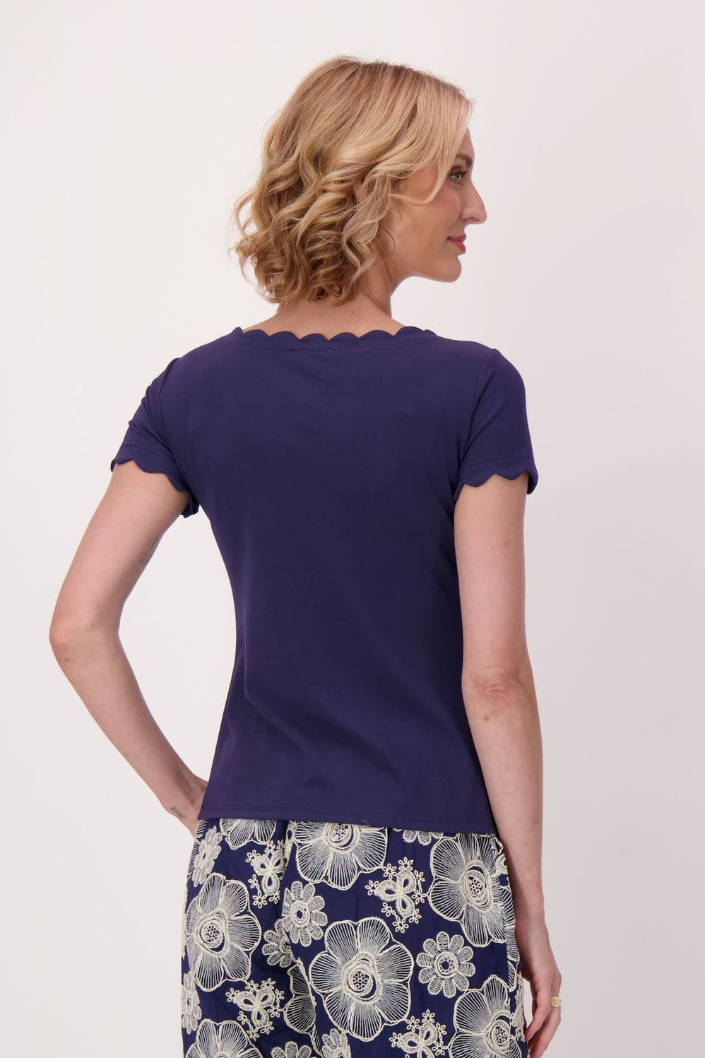 Scallop Trim T-Shirt