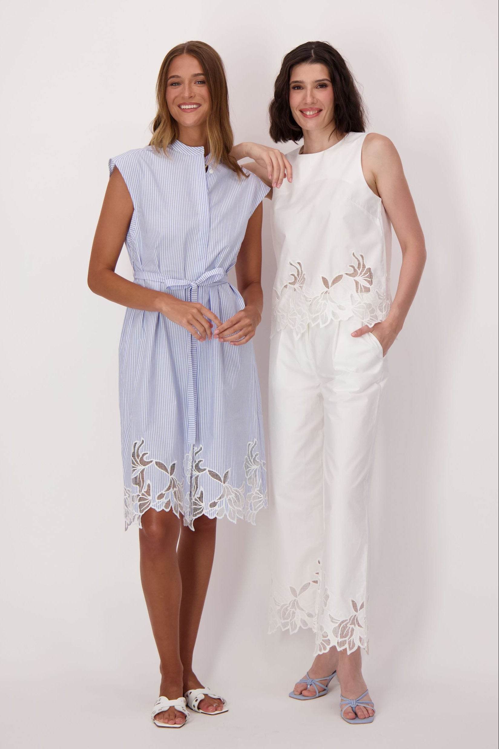 Cutwork Embroidered Hem Cotton Top