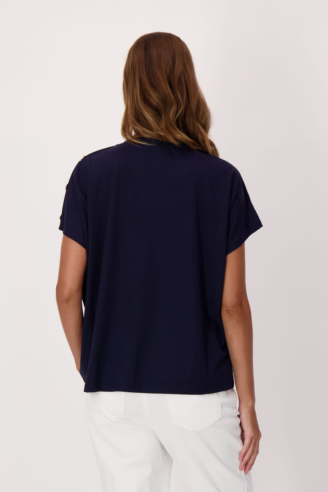Button-On Shoulder Top