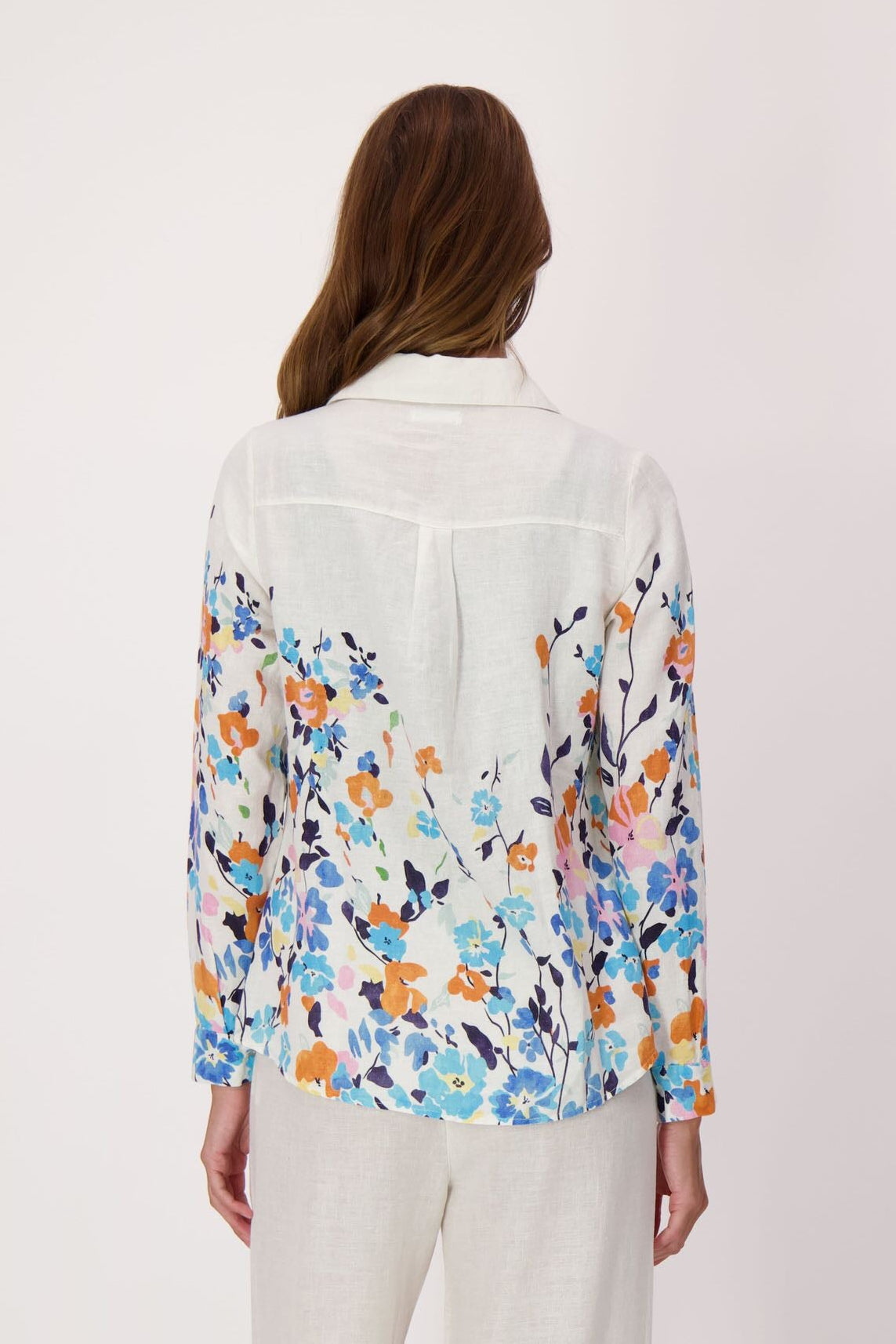 Climbing Floral Linen-Blend Shirt