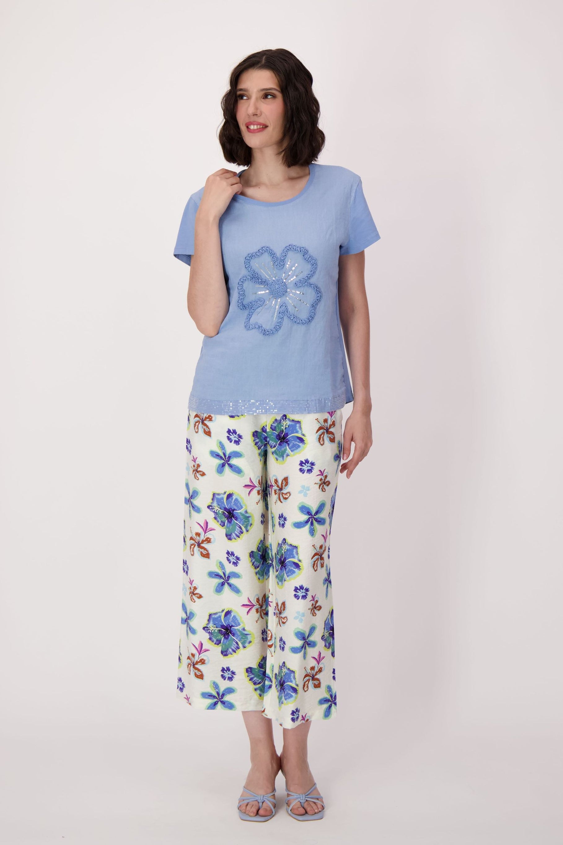 Floral Bloom Relaxed Belted Pant