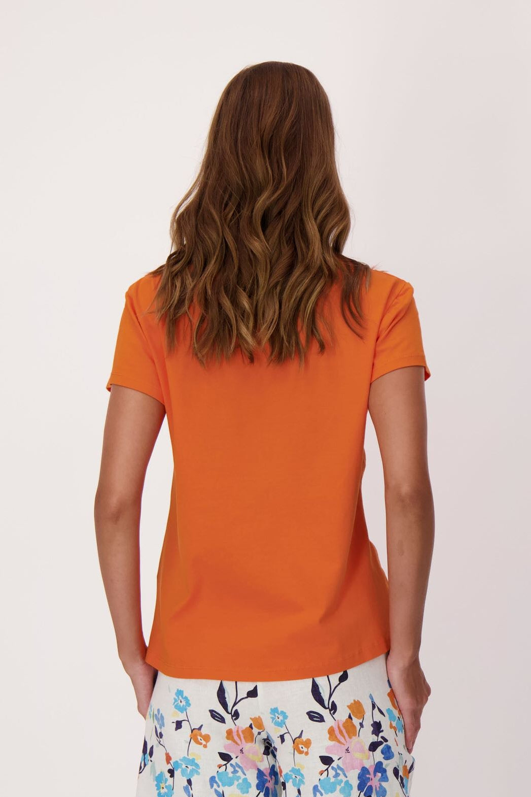 Sparkle Sunflower Applique Linen-Blend T-Shirt