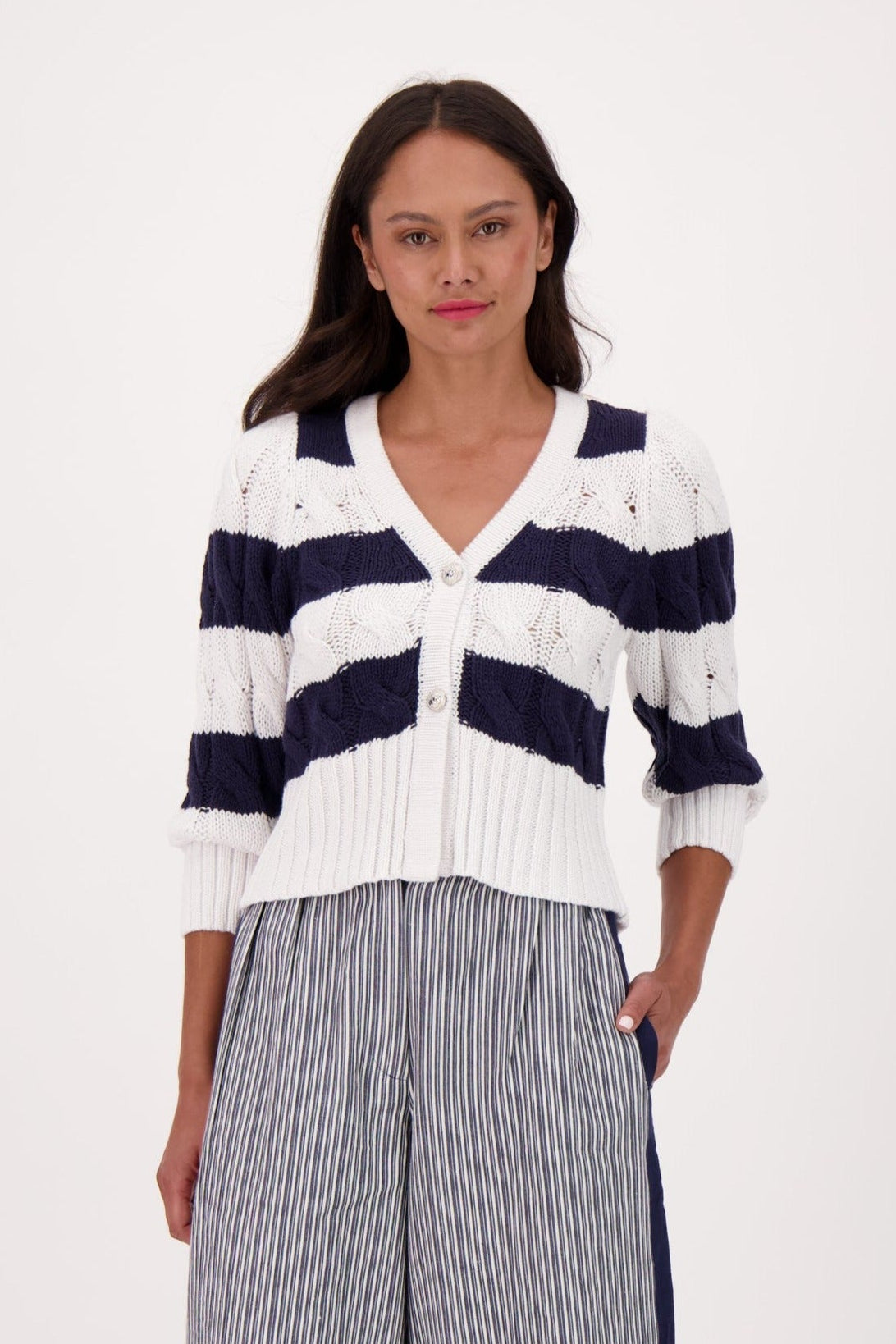 Striped Lightweight Cardigan
