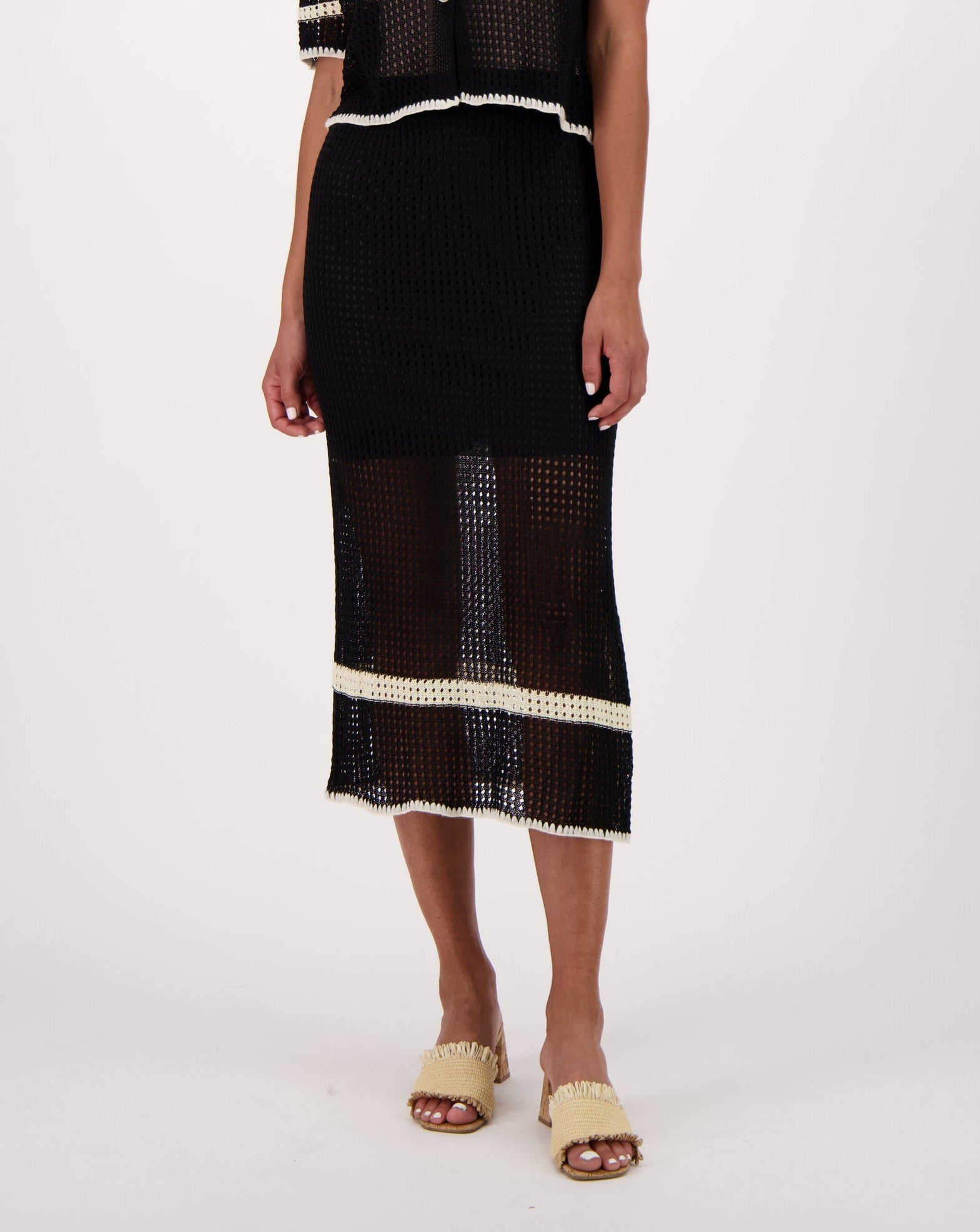 Mesh knit skirt hotsell