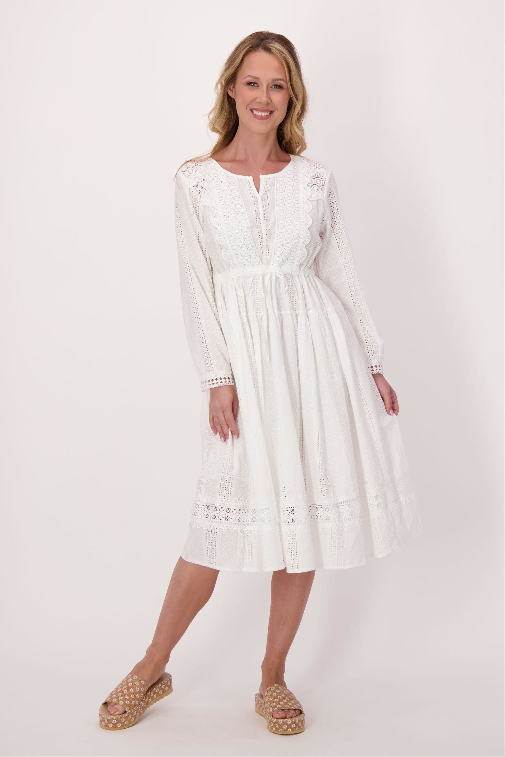 Eyelet Cotton Dress