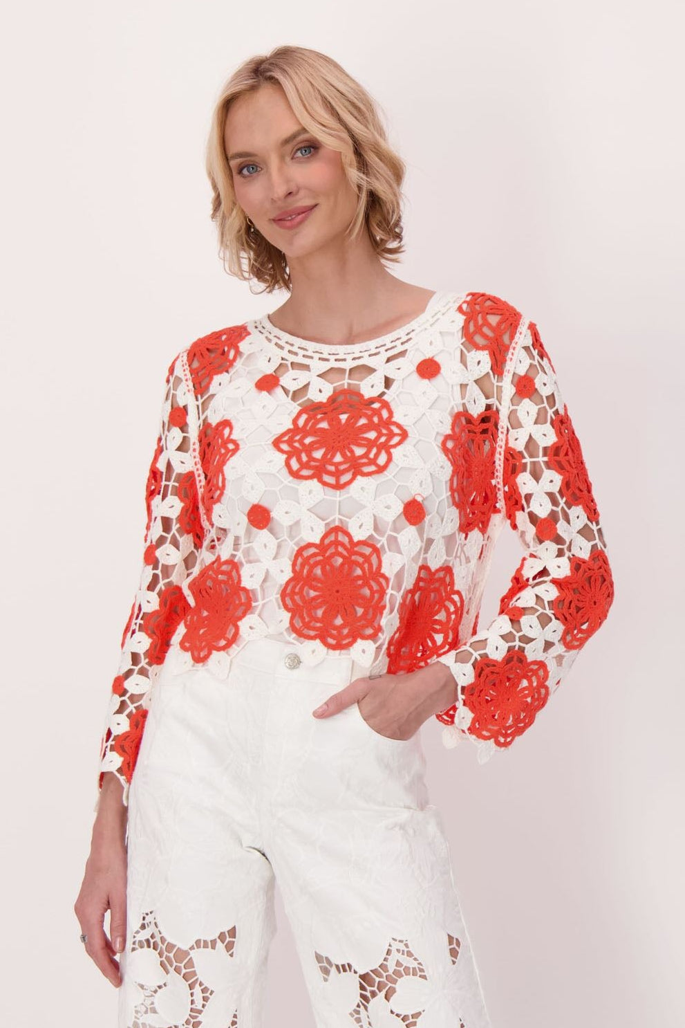 Crochet Bloom Sweater