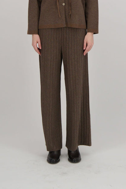 Wide Leg Rib Knit Pant