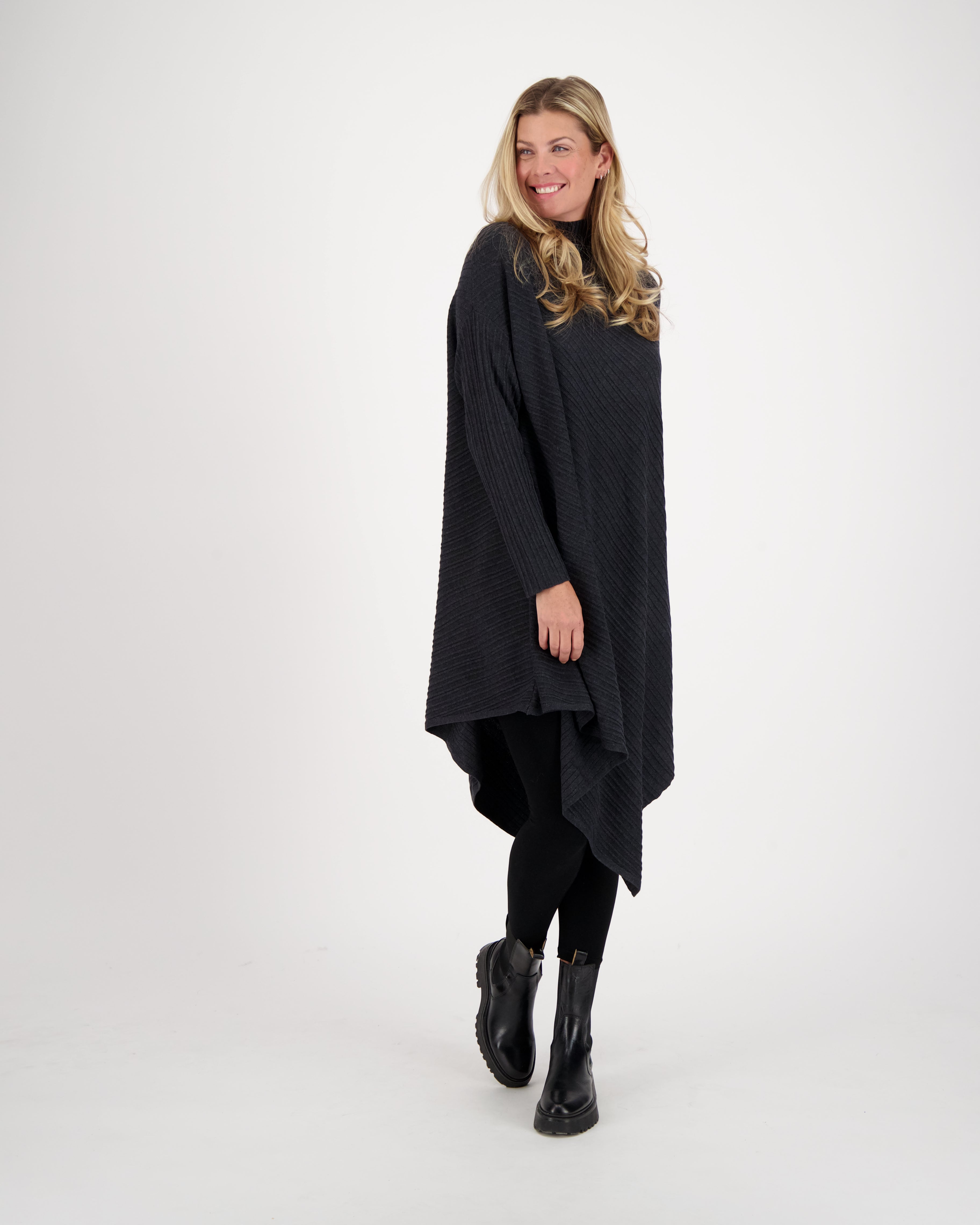 Poncho sweater sale dress