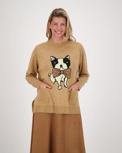 Dog Bow Tie Sweater