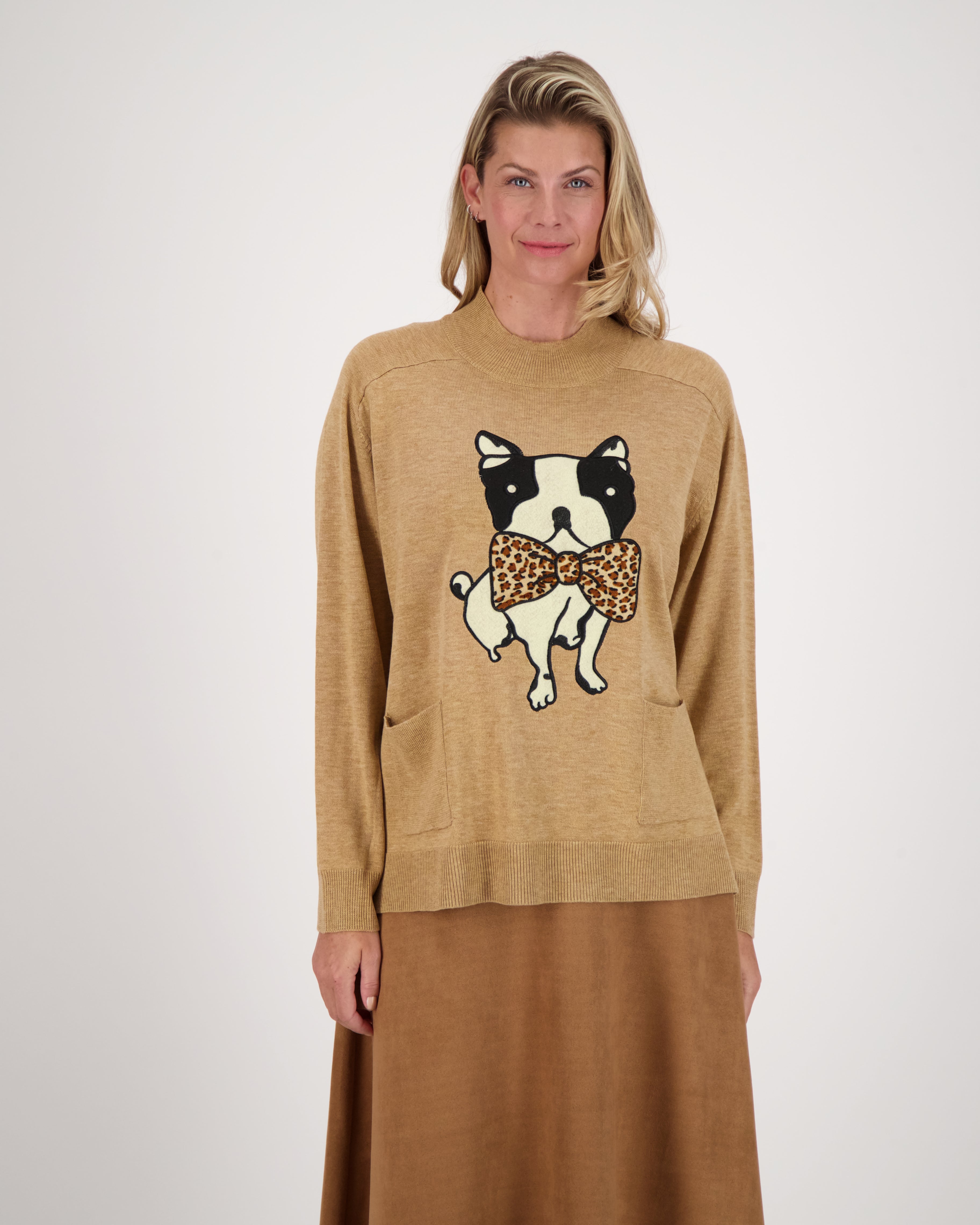 Dog Bow Tie Sweater