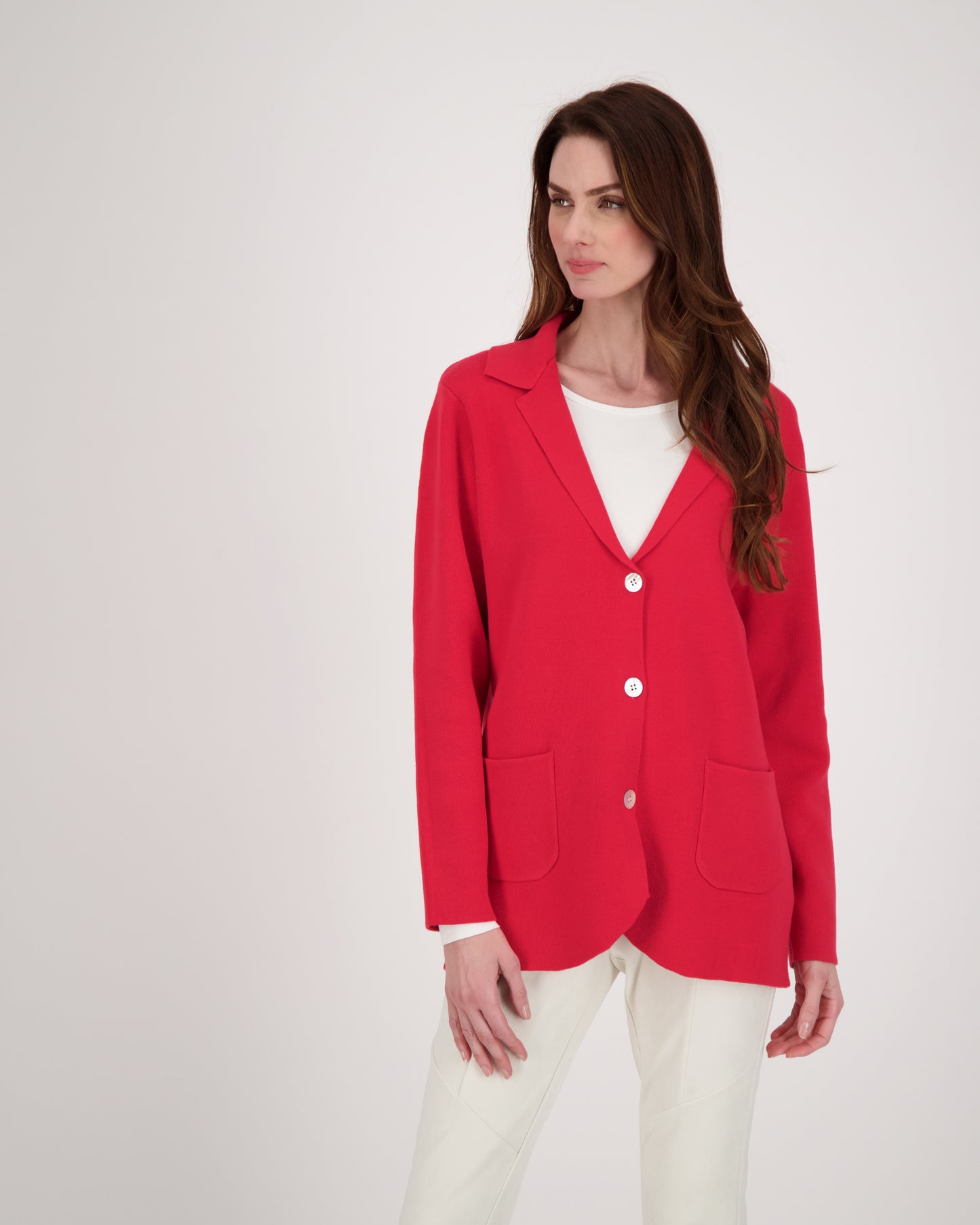 Lapel Collar Knit Jacket Cardigan