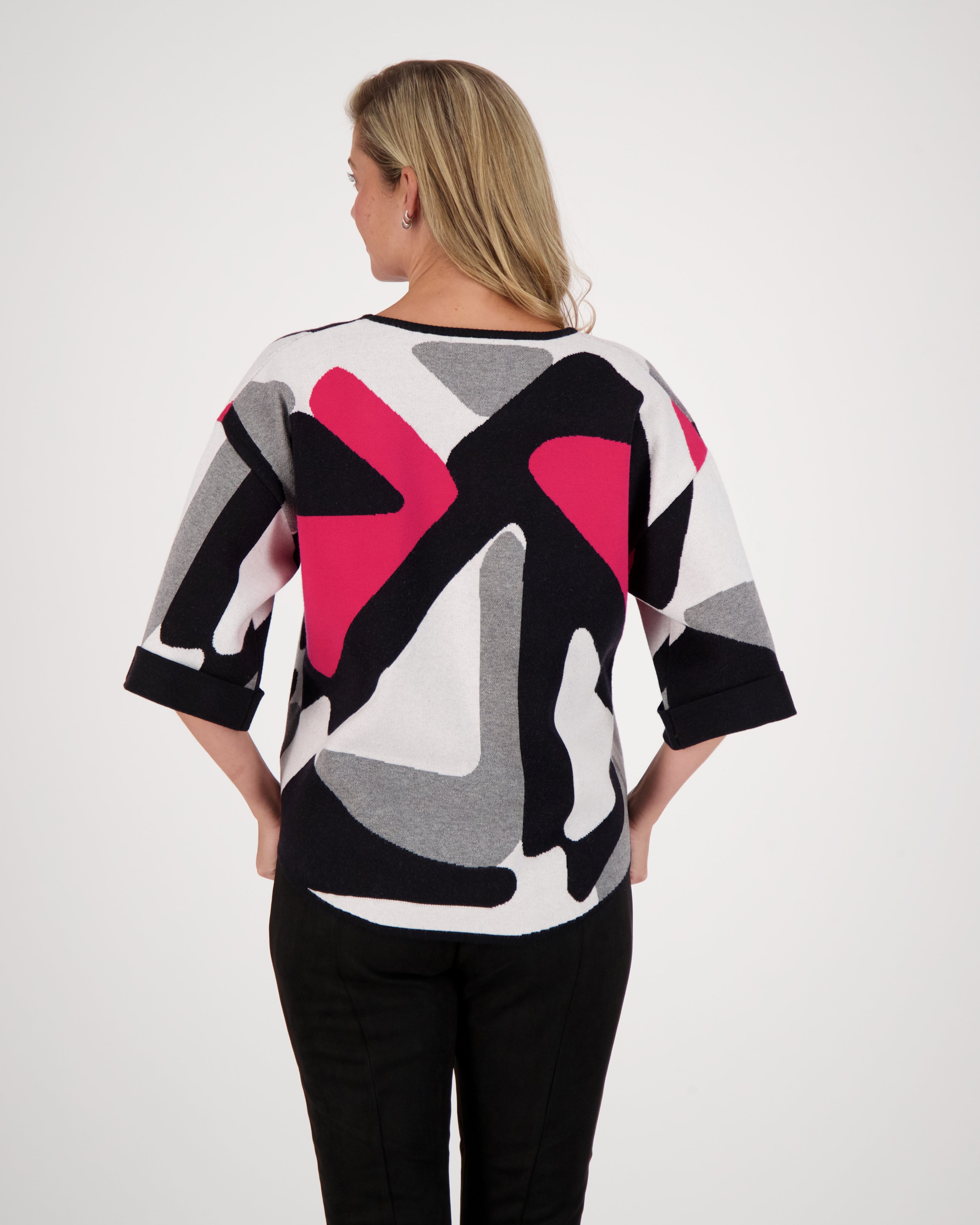 Colour Block Knit Top