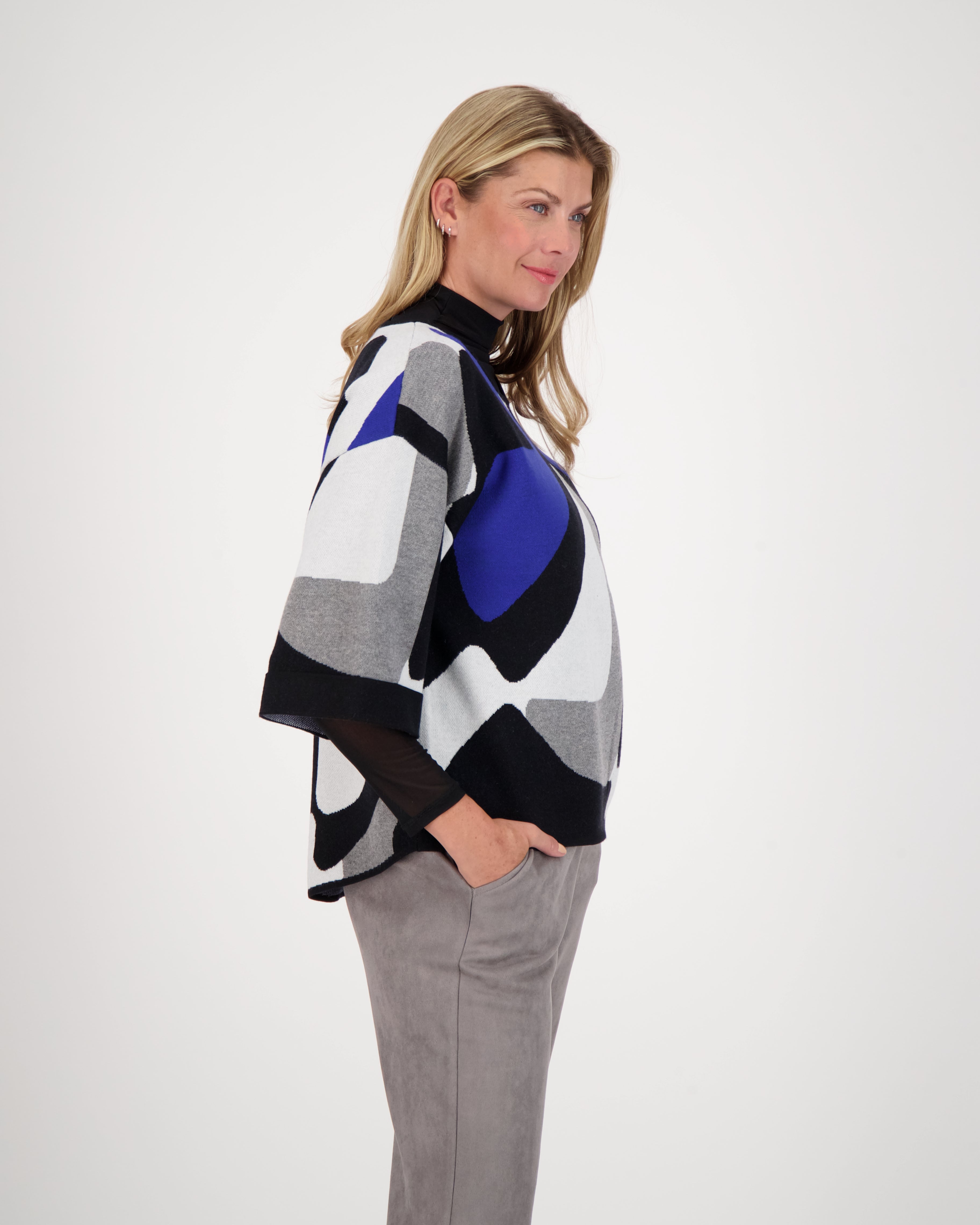 Colour Block Knit Top