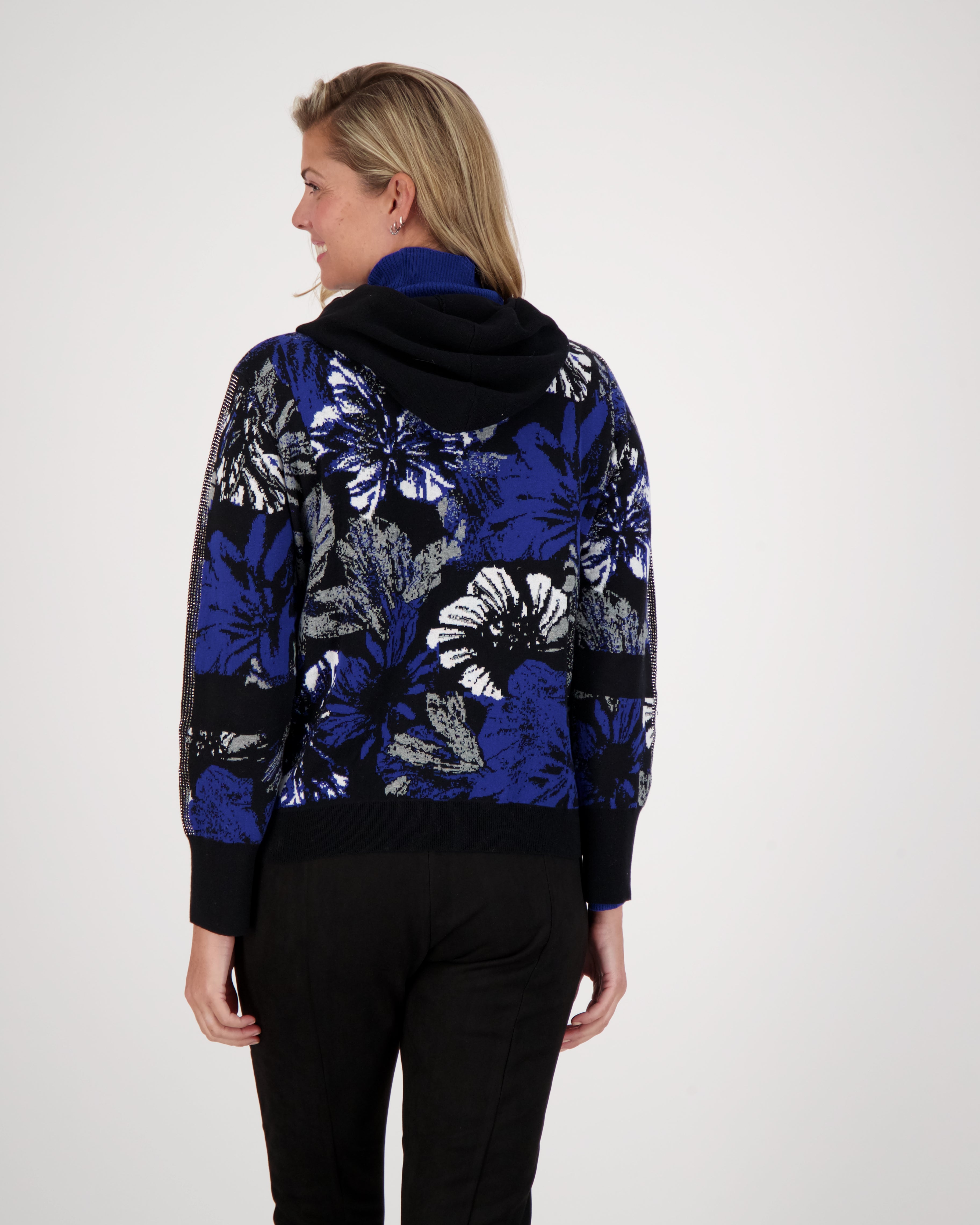Camou-Flower Zip Hoodie