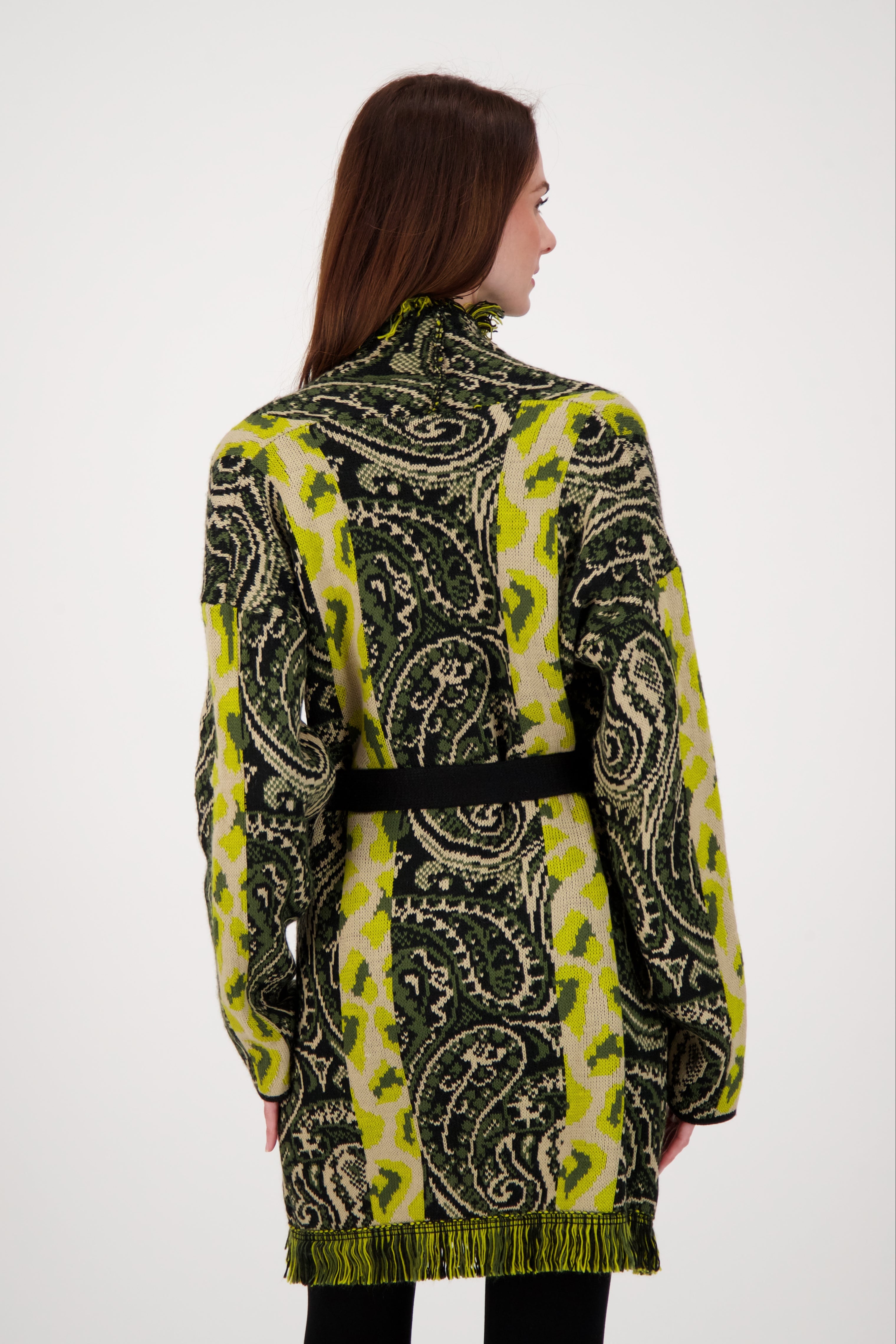 Paisley Boho Fringe Cardigan