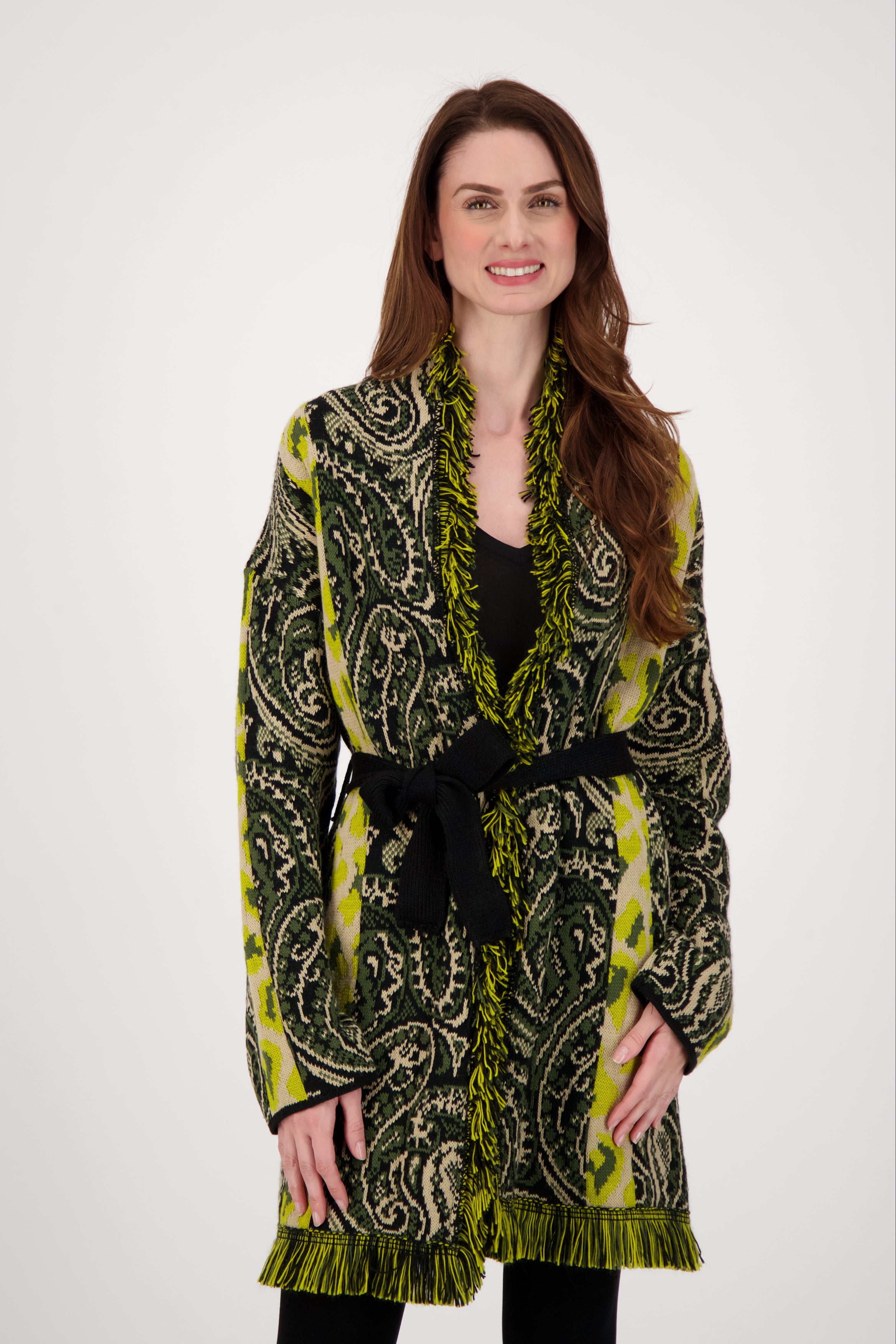 Paisley Boho Fringe Cardigan