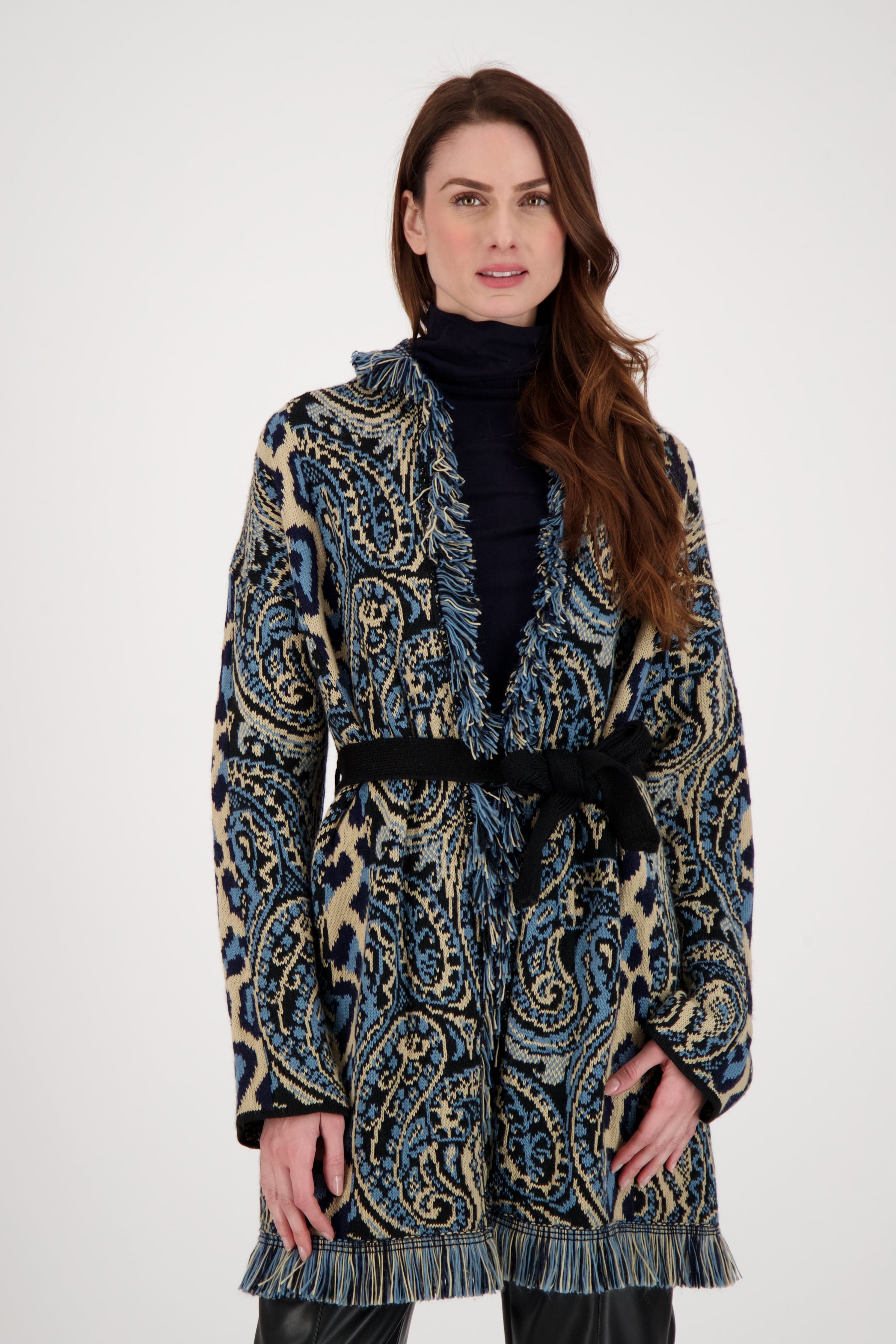 Paisley Boho Fringe Cardigan