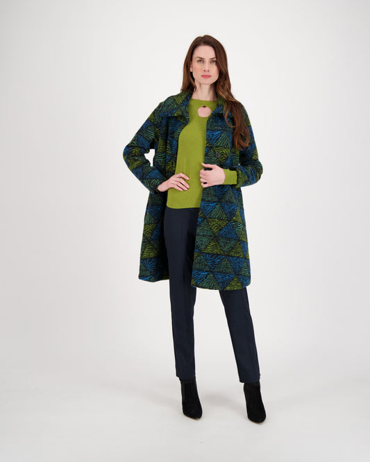Limited Edition Jacquard Knit Coat