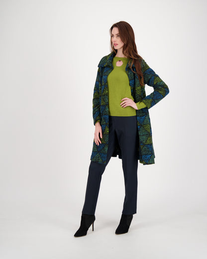 Limited Edition Jacquard Knit Coat
