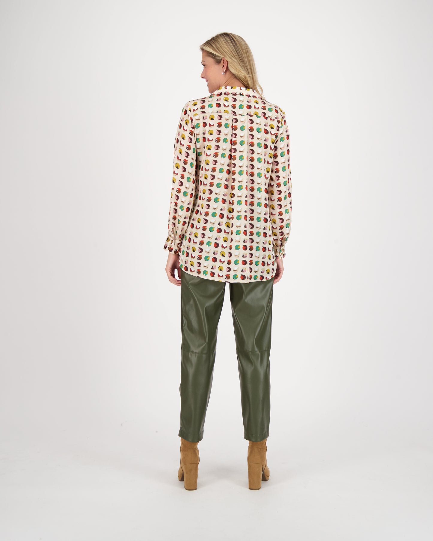 Multicolor Sparrow Printed Buttoned Shirt