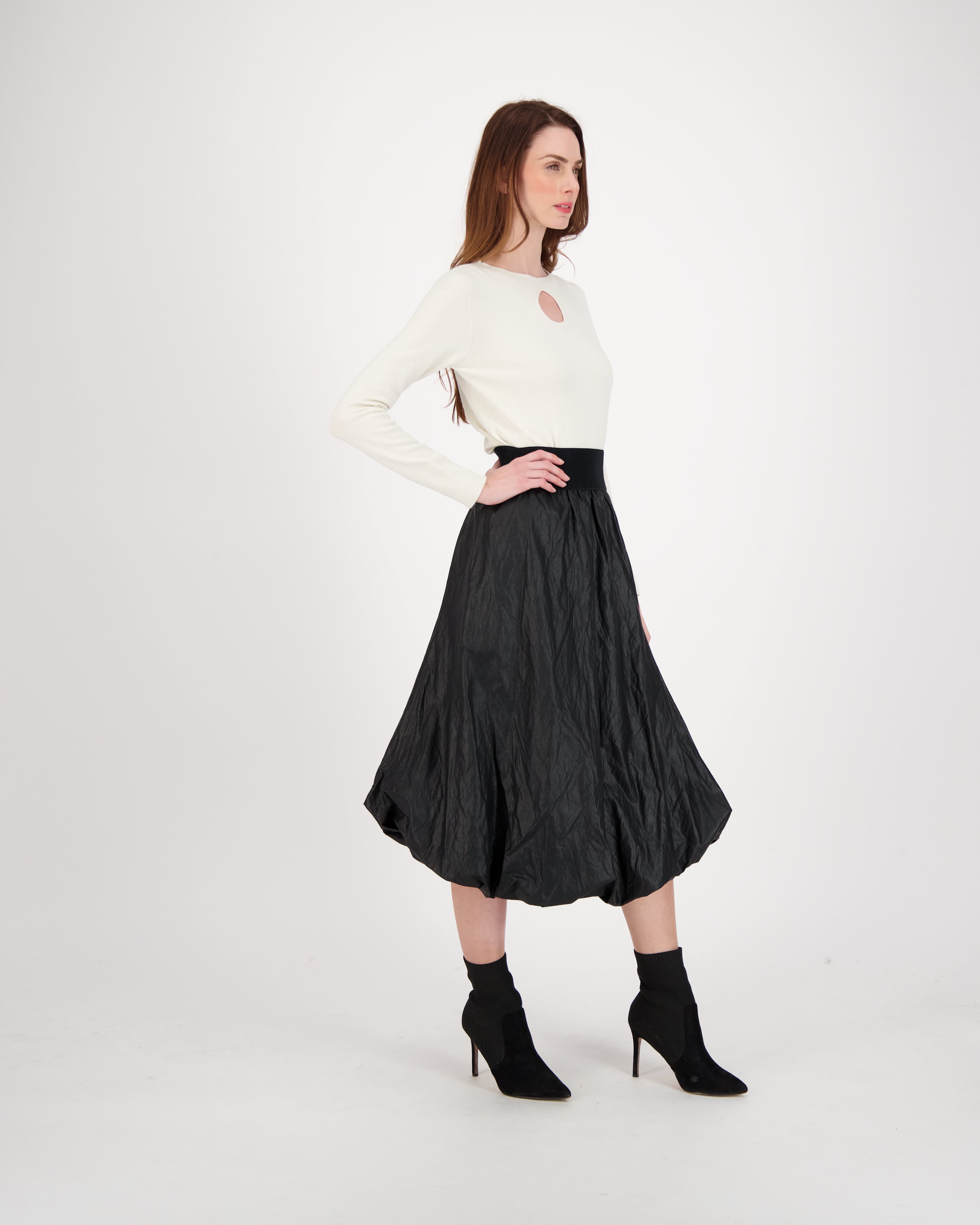 Keyhole Front Knit Top