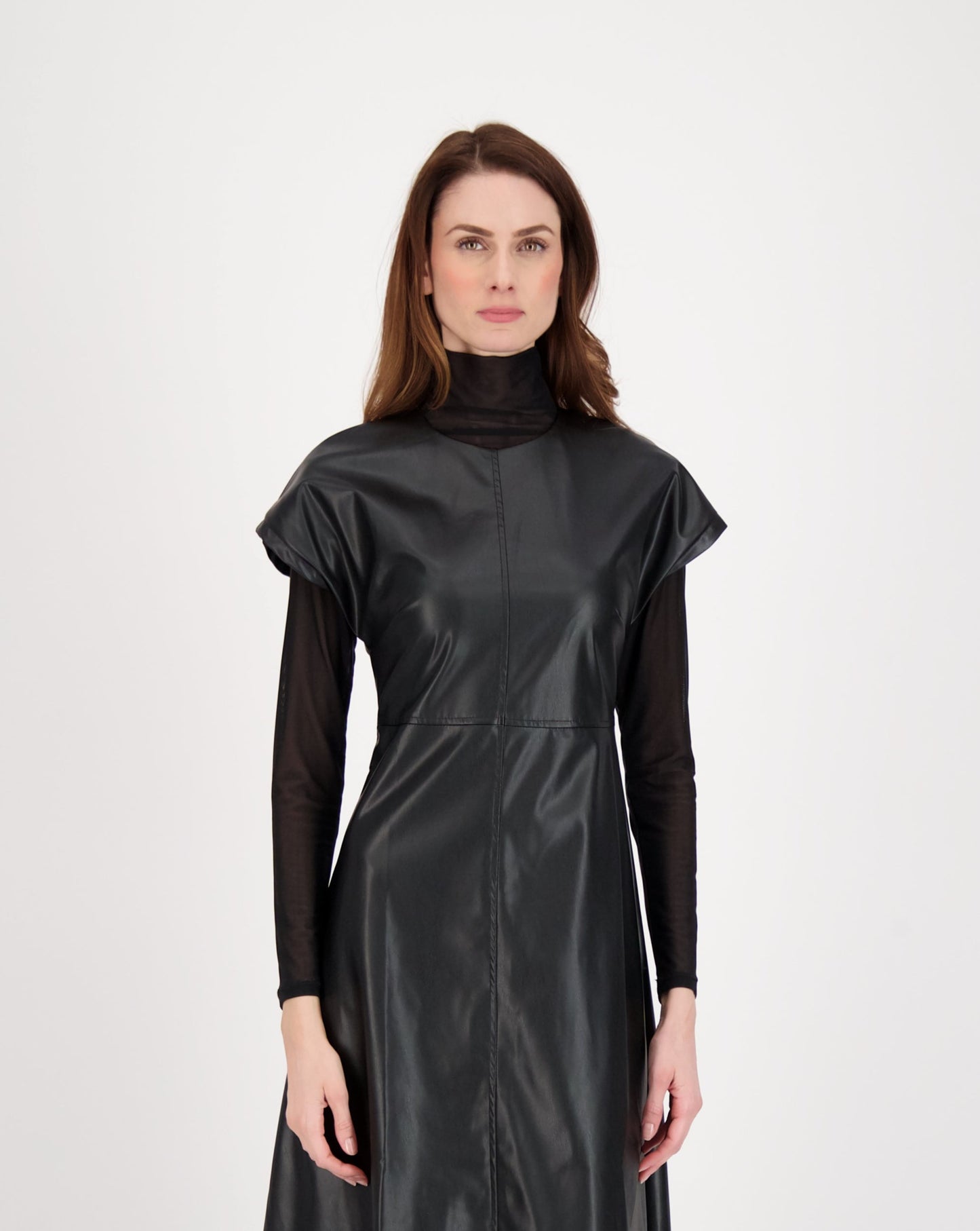 Sheer Turtle Neck Layering Mesh Top