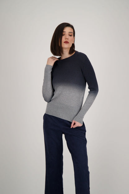 Dégradé Waffle Sweater