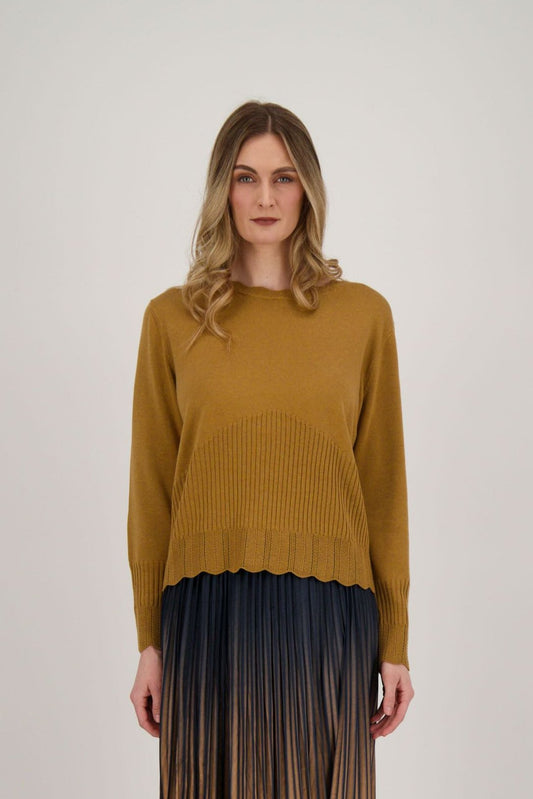 Scalloped Edge Sweater