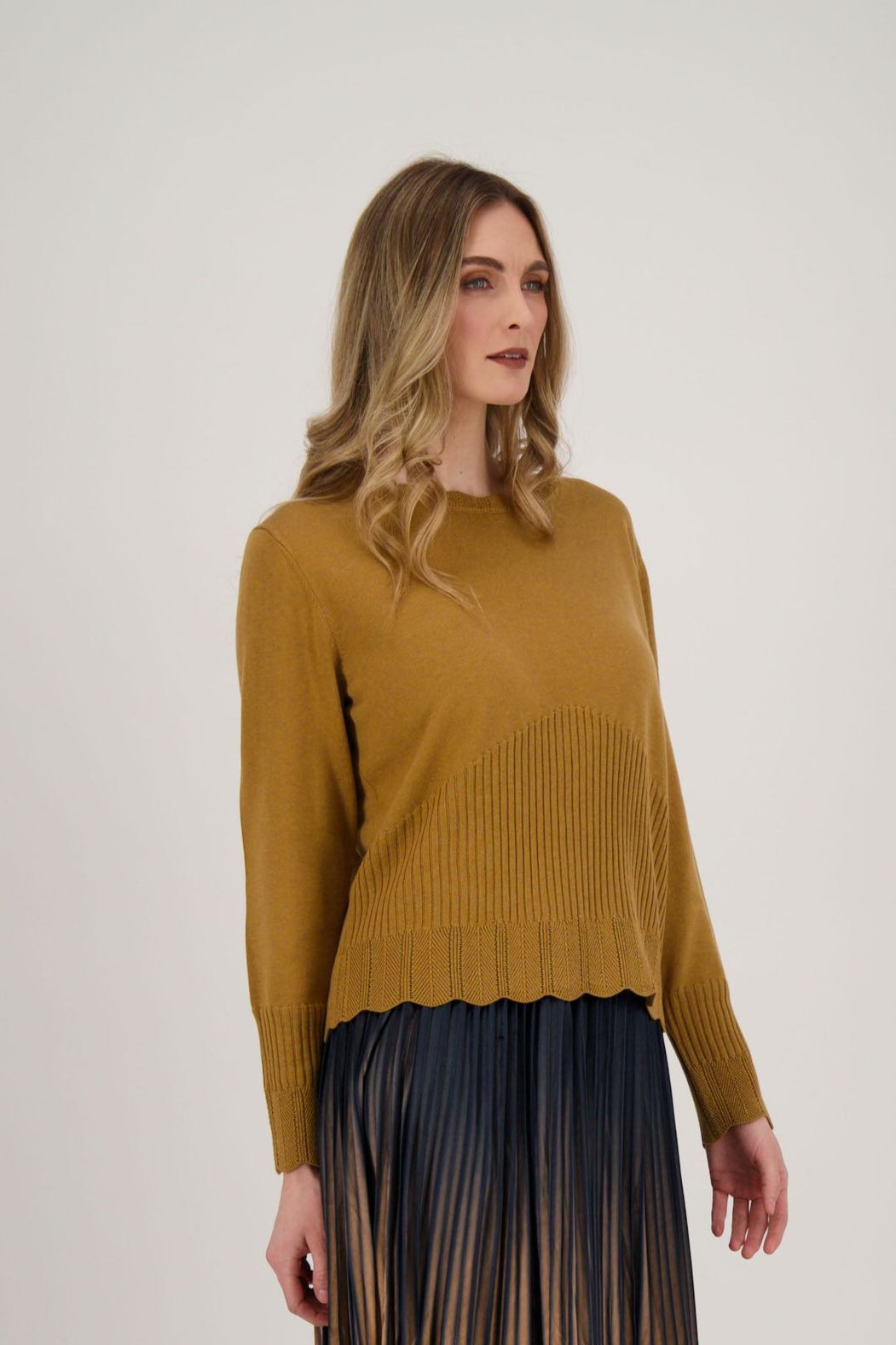 Scalloped Edge Sweater