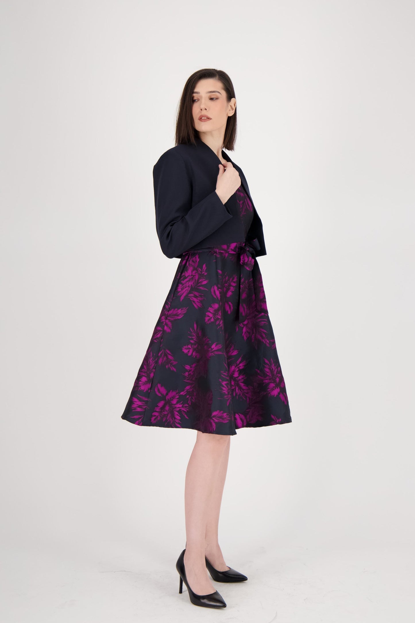 Jacquard A Line Dress