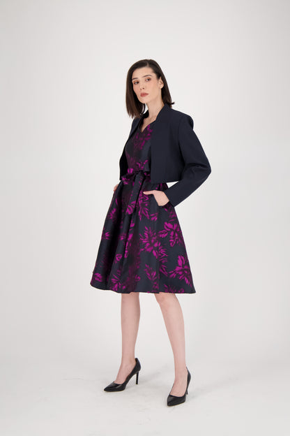 Jacquard A Line Dress