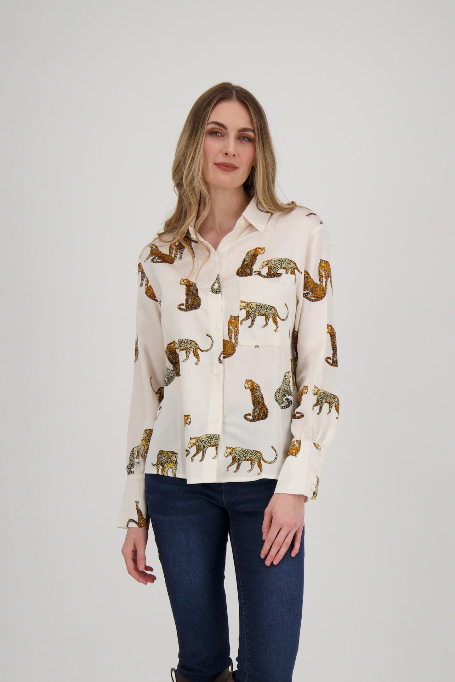 Tiger Print Blouse