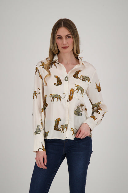 Tiger Print Blouse