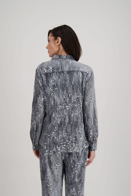 Velvet Sequin Shirt